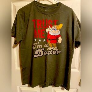 Gray  Graphic T-Shirt with Cartoon Print